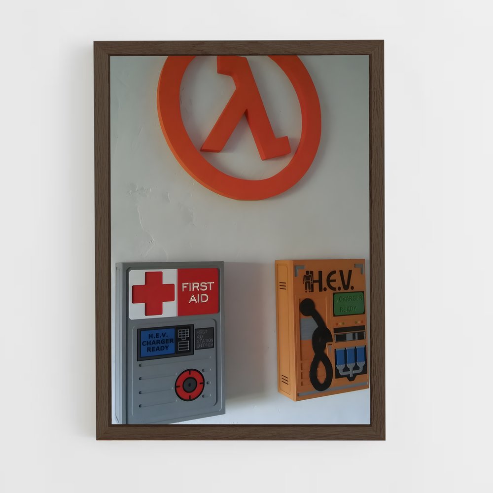 Poster Retro Gaming – affiche Half life (vue 5)